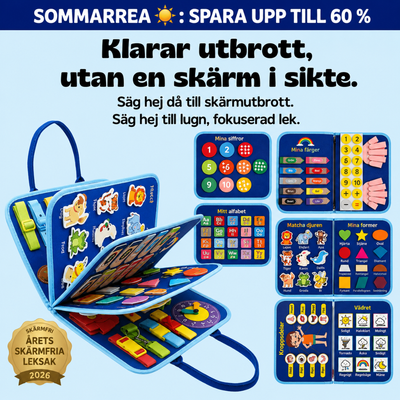 Montessori Aktivitetsväska™ | Skärmfri Lek & Lärande
