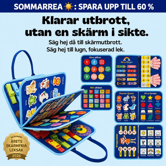 Montessori Aktivitetsväska™ | Skärmfri Lek & Lärande