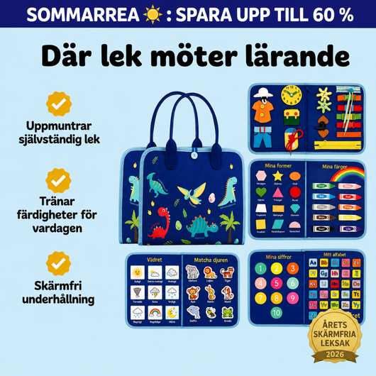 Montessori Aktivitetsväska™ | Skärmfri Lek & Lärande