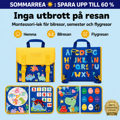 Montessori Aktivitetsväska™ | Skärmfri Lek & Lärande